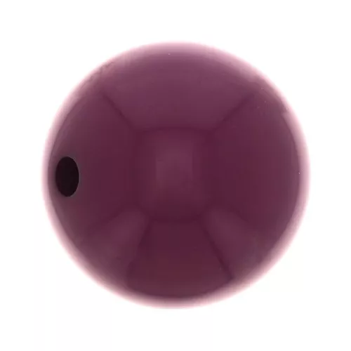 8mm Opaque resin bead - Aubergine x1