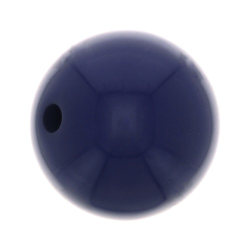 10mm Opaque resin bead - Navy Blue x1