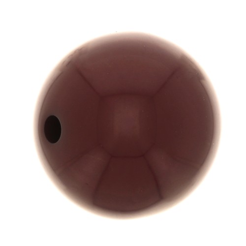 12mm Opaque resin bead - Wine lees x1