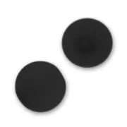 6mm Polaris round beads - Jet x10