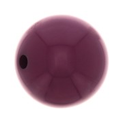 12mm Opaque resin bead - Aubergine x1