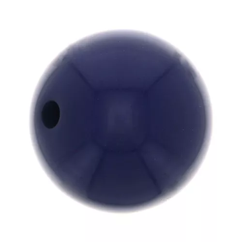 14mm Opaque resin bead - Navy Blue x1