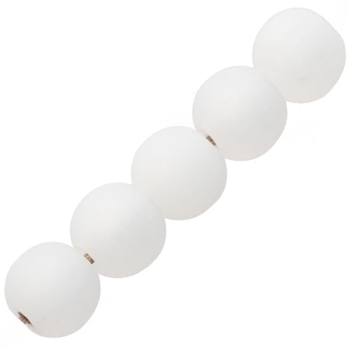 6mm Polaris round beads - Crystal x10