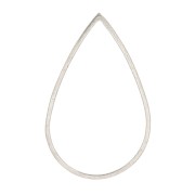 Drop weaving and mounting rings 25.5x16.5 mm - 304 stainless steel x1
