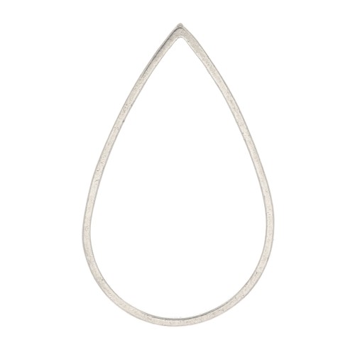 Drop weaving and mounting rings 25.5x16.5 mm - 304 stainless steel x1
