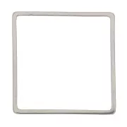 Square - Square weaving and mounting ring 20x20 mm - 304L stainless steel x1 Square weaving and mounting ring 20x20 mm - 304L stainless steel x1