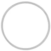 20mm 316L Stainless Steel Mounting and weaving Ring - Circle x1