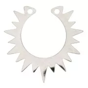 18x19mm Stainless Steel Half Sun connector x1