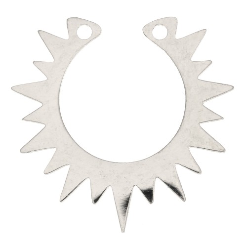 18x19mm Stainless Steel Half Sun connector x1