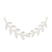 57x13mm Stainless steel connector for necklace - laurel wreath shape x1|raw }}