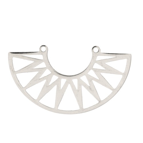 39x21mm Stainless Steel connector for Necklace - Aztec shape x1