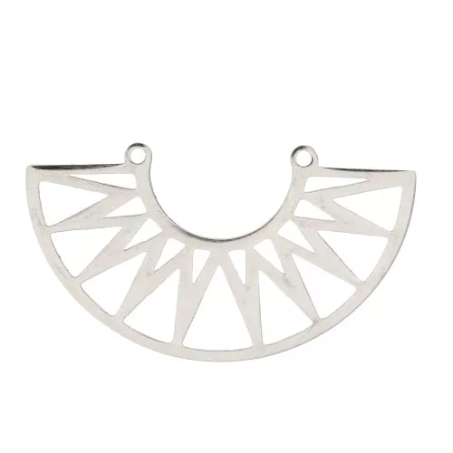 39x21mm Stainless Steel connector for Necklace - Aztec shape x1