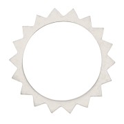 18mm Stainless Steel Sun Pendant/connector x1