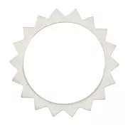 18mm Stainless Steel Sun Pendant/connector x1