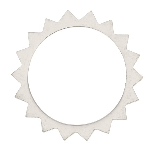 18mm Stainless Steel Sun Pendant/connector x1