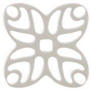 14 mm openwork flower spacer - 316L stainless steel x1|raw }}