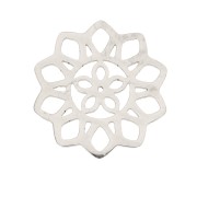 14 mm Openwork Flower Rosette Spacer - 316L Stainless Steel x1