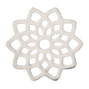 16.5mm Stainless steel Openwork rosette connector x1|raw }}