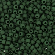 Toho Seed beads 11/0 TO11R47HF - Opaque Frosted Pine Green x8g|raw }}