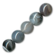 Beads Botswana Agate 10mm x5|raw }}