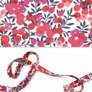 Bias ribbon Liberty Wiltshire Fuschia/Pink x1m|raw }}