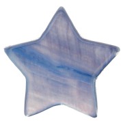 Iridescent Mother-of-Pearl Star 19mm Navy x4