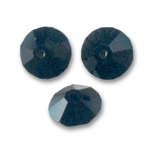 PureCrystal 5305 Flattened bicones 6mm Jet x20
