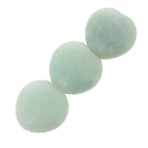 Beads Amazonite hearts bead 14mm x4