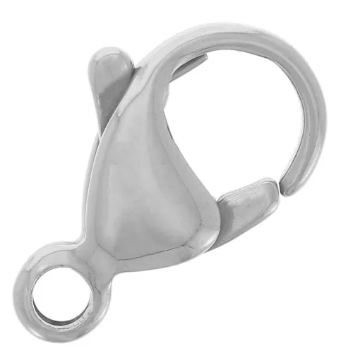 Lobster claw clasp 13mm Stainless steel x1