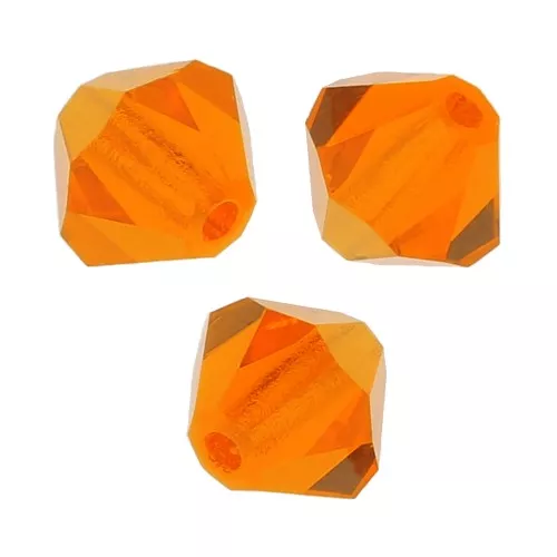 6mm Preciosa Crystal Bicones - MC Bead Rondell - Sun x12