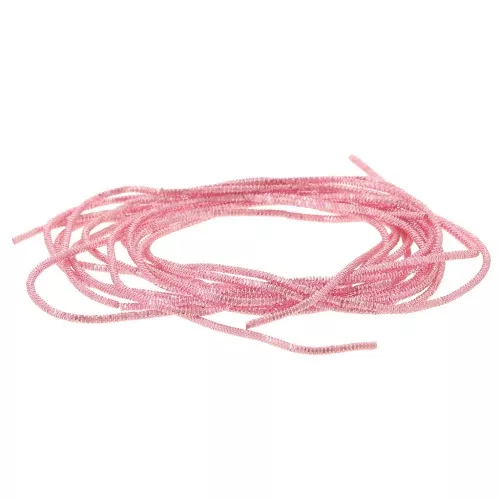 Curly Cannetille for embroidery - brooches & embroidered jewelry 1 mm - Scarlet Pink x5g