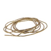 Curly Cannetille for embroidery - brooches & embroidered jewelry 1 mm - Golden Brown x5g