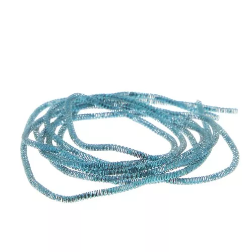 Curly Cannetille for embroidery - brooches & embroidered jewelry 1 mm - Enamel Blue x5g