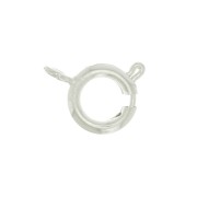 9mm Spring Clasp - fine silver plating x1|raw }}