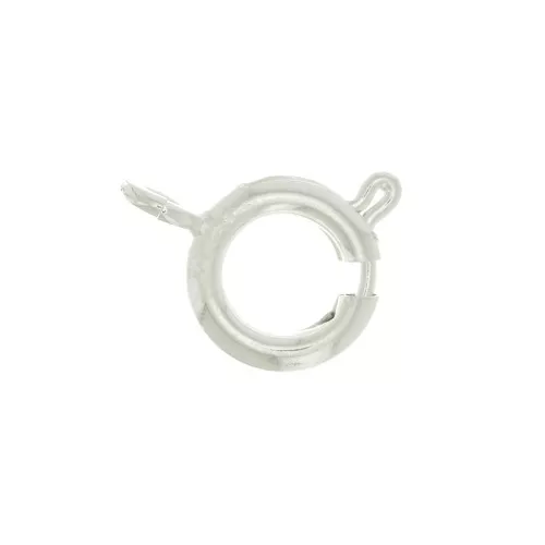 9mm Spring Clasp - fine silver plating x1