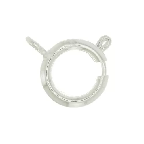 12mm Spring Clasp - fine silver plating x1