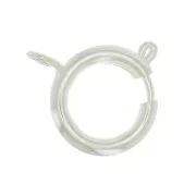 14mm Spring Clasp - fine silver plating x1