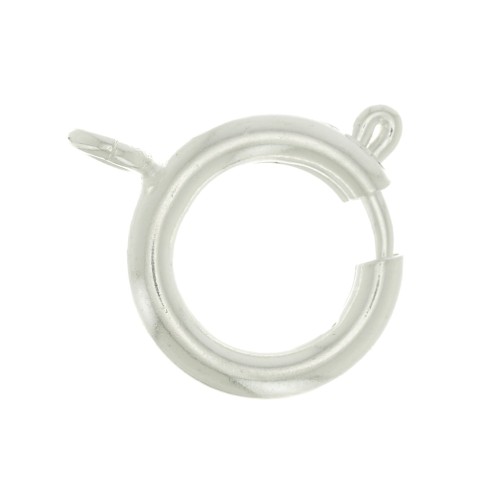 14mm Spring Clasp - fine silver plating x1