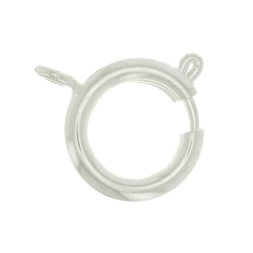 14mm Spring Clasp - fine silver plating x1
