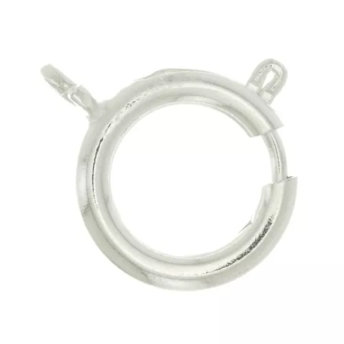 16mm Spring Clasp - fine silver plating x1