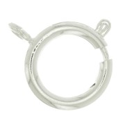18mm Spring Clasp - fine silver plating x1|raw }}