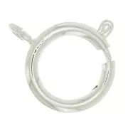 18mm Spring Clasp - fine silver plating x1