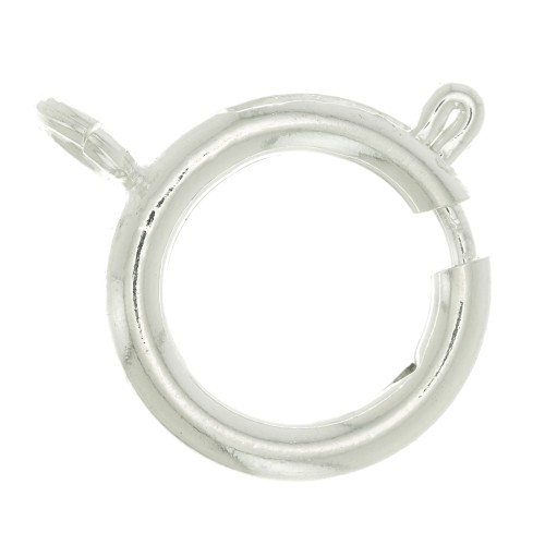 18mm Spring Clasp - fine silver plating x1