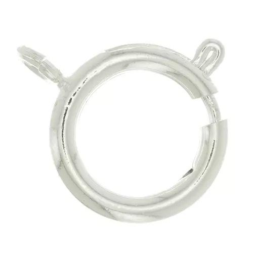 18mm Spring Clasp - fine silver plating x1