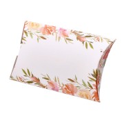 12.5x8x2cm Cardboard packaging - Thank you flowery pattern - Multicoloured x1