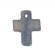 Mother-of-Pearl Sequins Cross 12x8mm Cinnamon/Grey x10