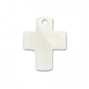 Mother-of-Pearl Sequins Cross 12x10mm Natural x10|raw }}