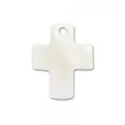 Mother-of-Pearl Sequins Cross 12x10mm Natural x10