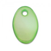 Mother-of-Pearl Sequins Oval 15x10mm Green x10|raw }}