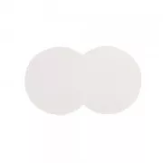 8.3x8.3x3.5cm Cardbox gift box - Birds pattern - Lichen - White x1